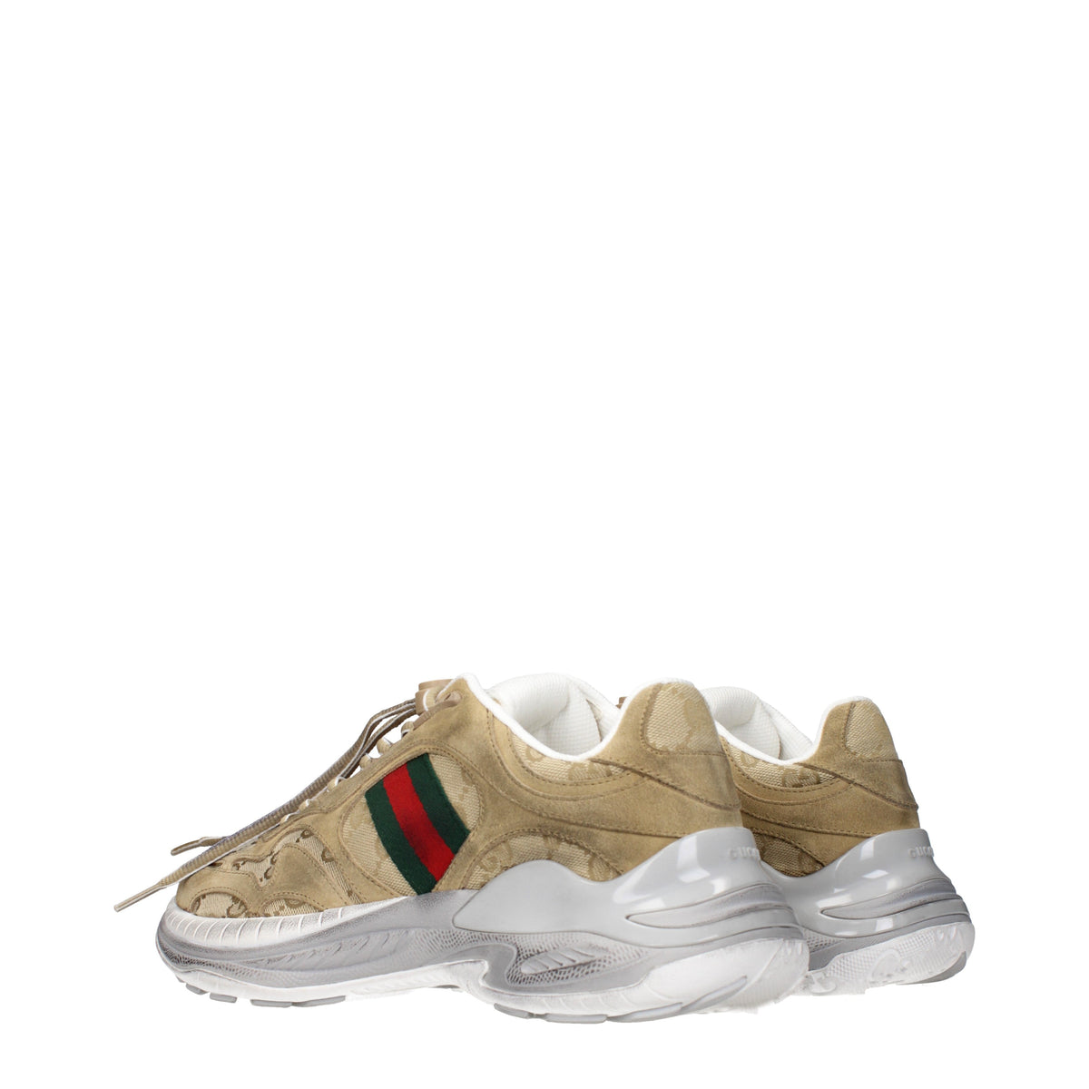 Gucci Sneakers Men Suede Brown