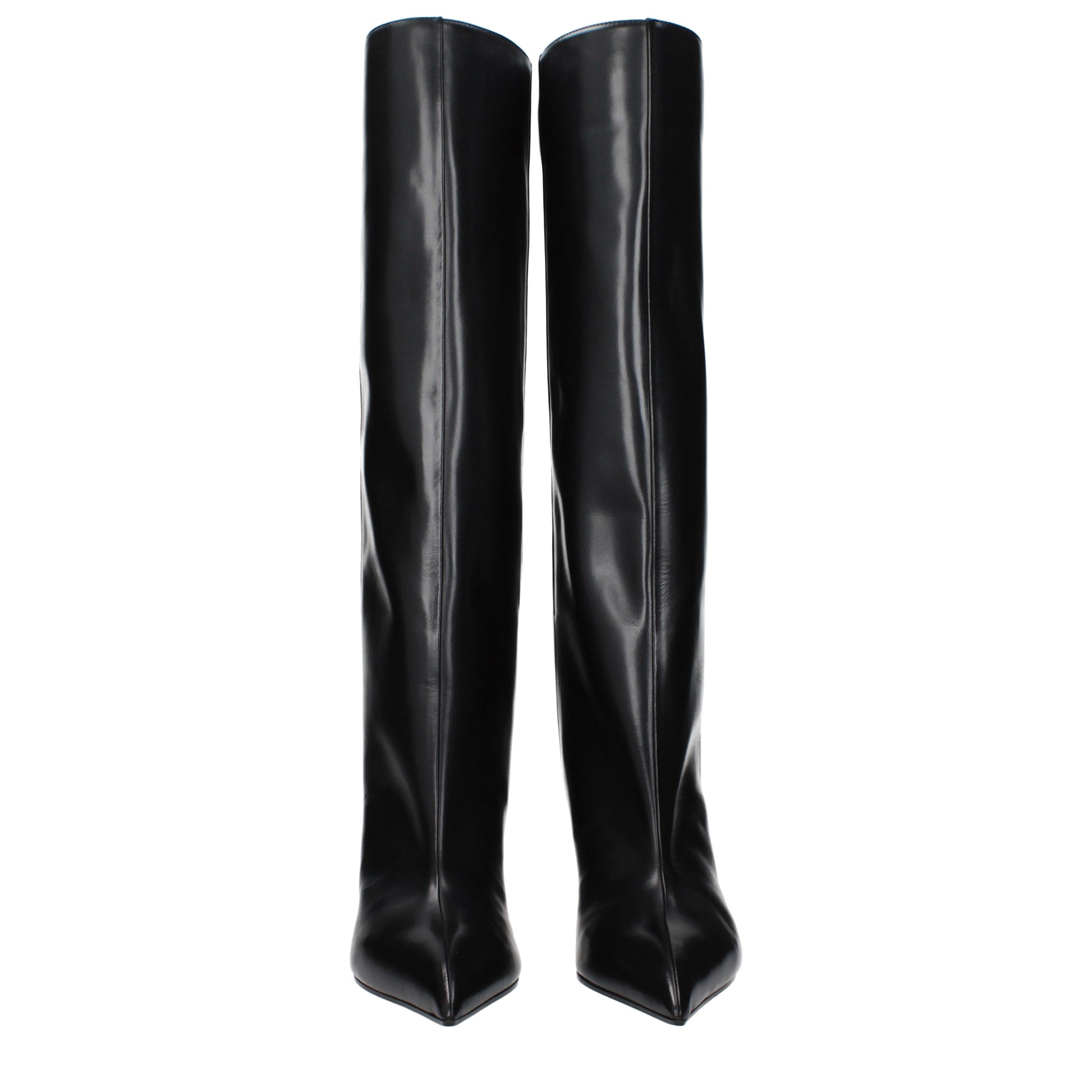 The Attico Boots Women Leather Black