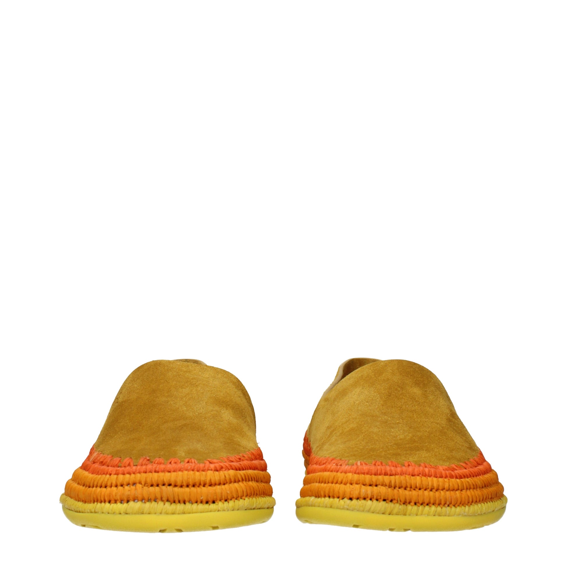 Loewe Slip on Men Suede Orange