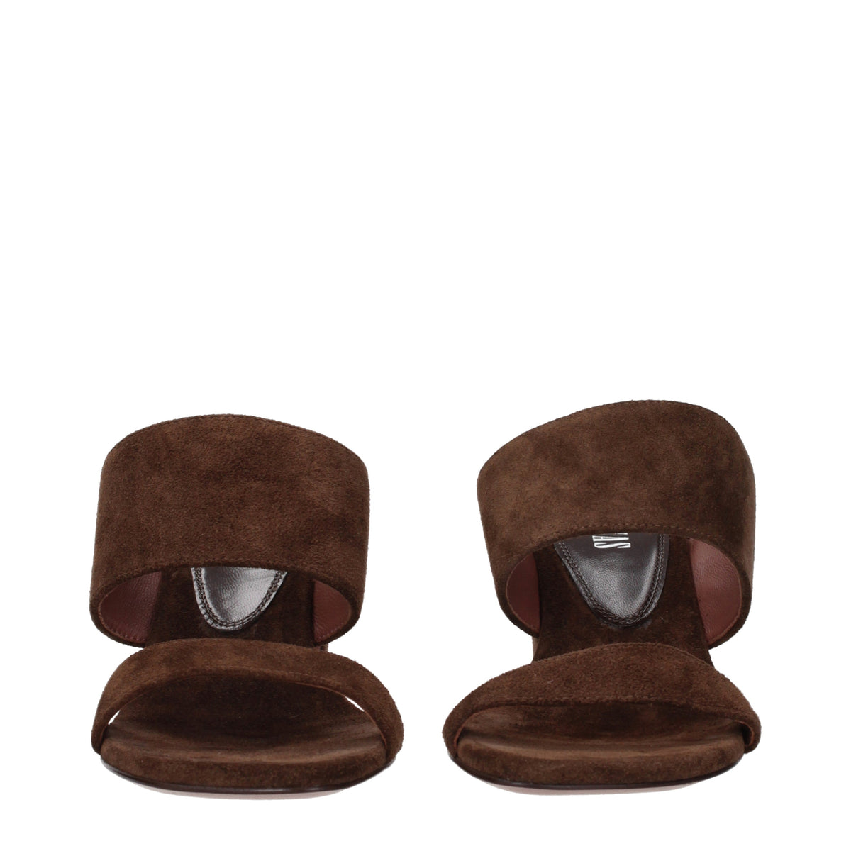 Paris Texas Sandals Women Suede Brown/Ebony