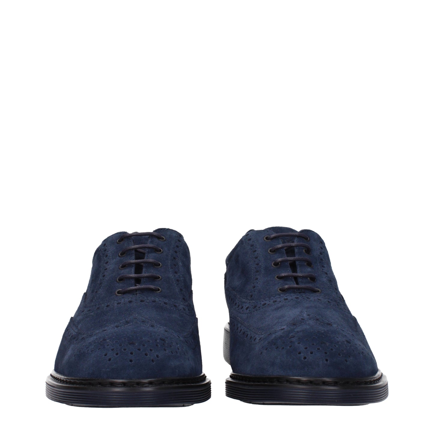 Hogan Men's Lace ups in Suede Blue/Midnight Blue