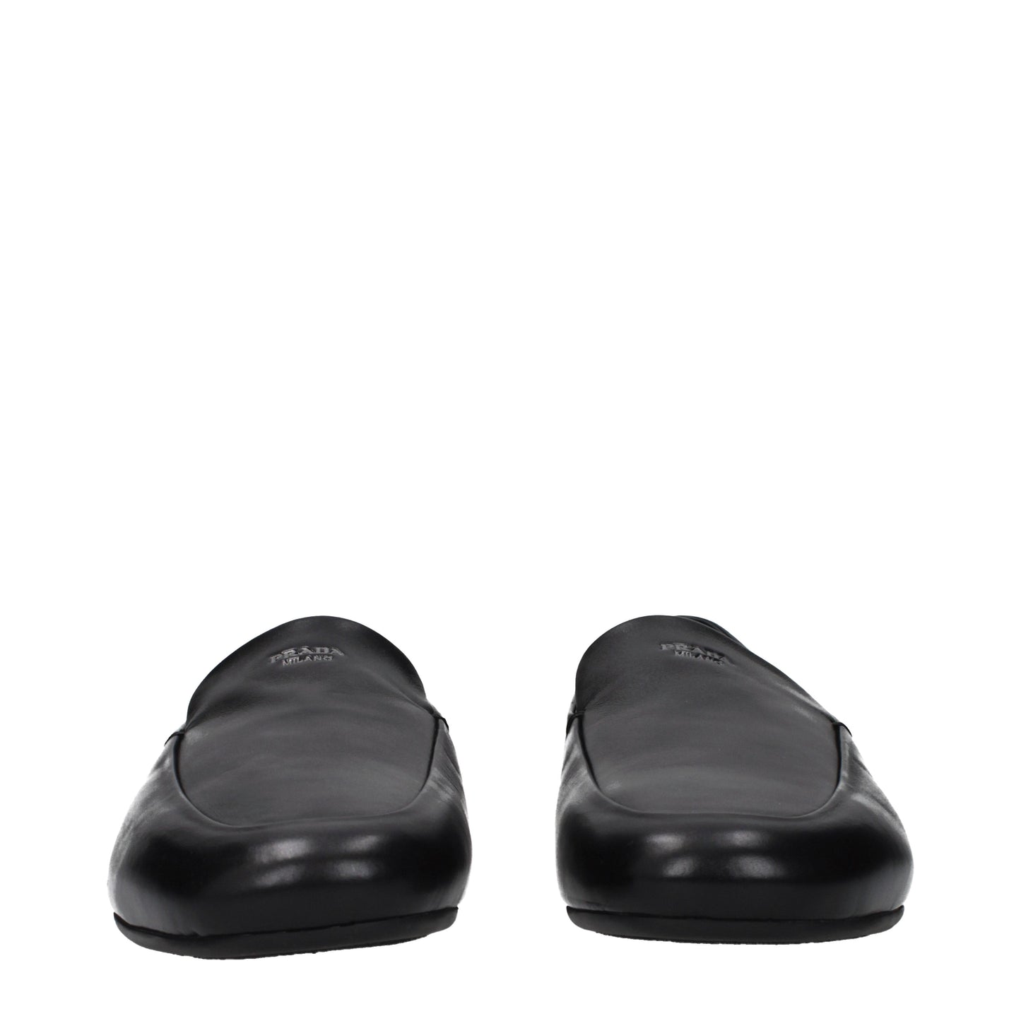 Prada Loafers Men Leather Black