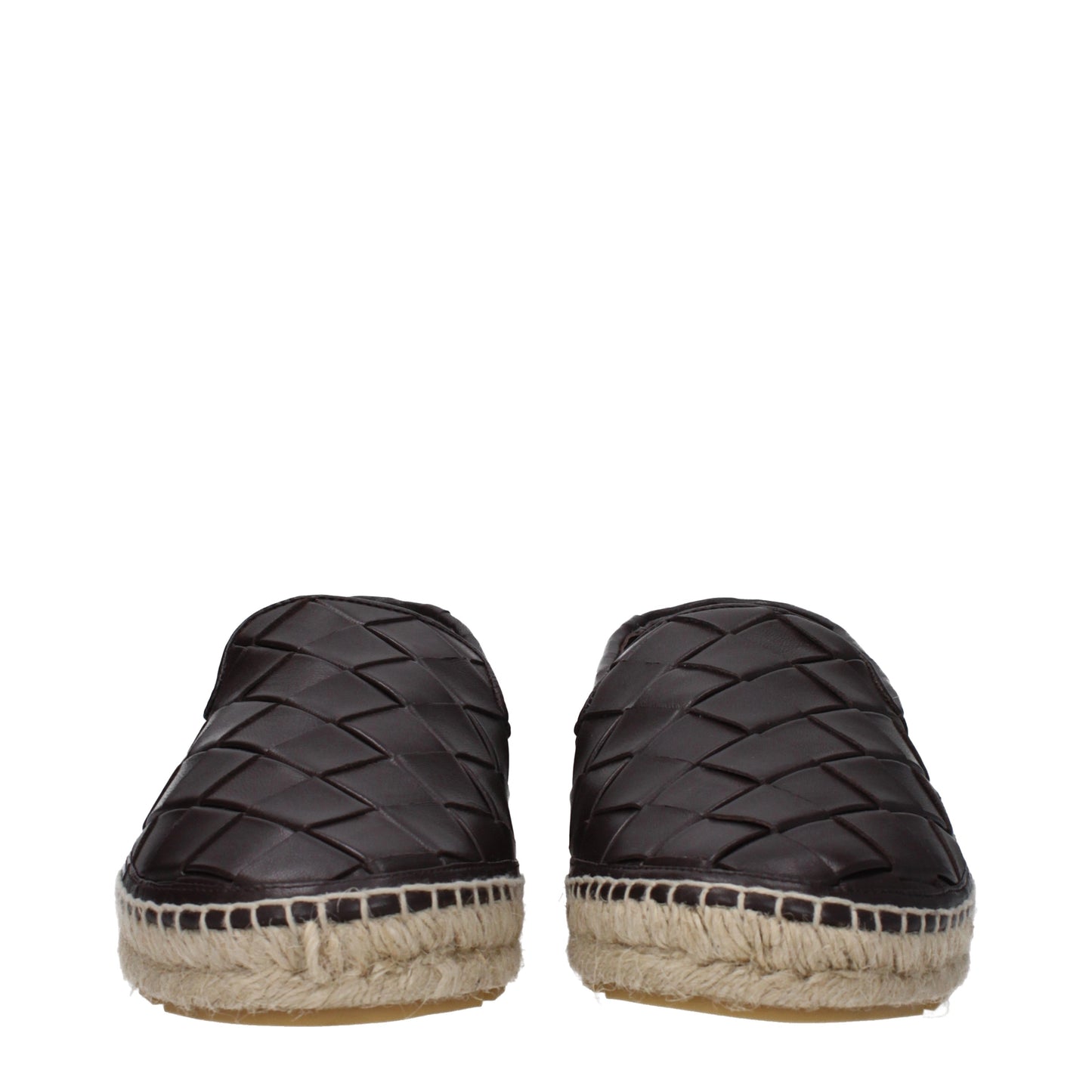 Bottega Veneta Women's Espadrilles Leather Chocolate