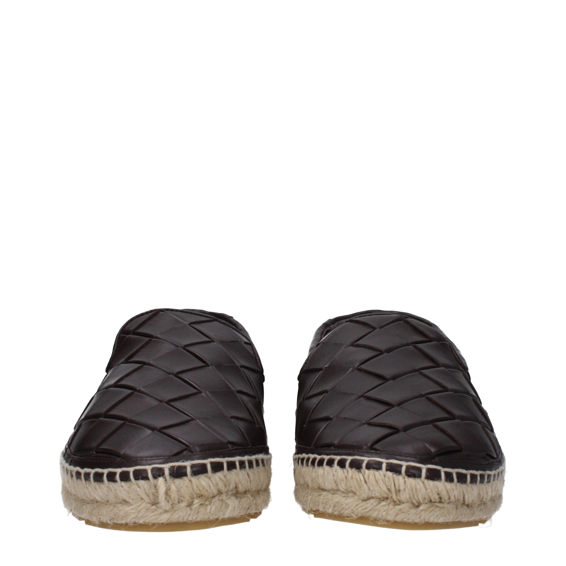 Bottega Veneta Women's Espadrilles Leather Chocolate