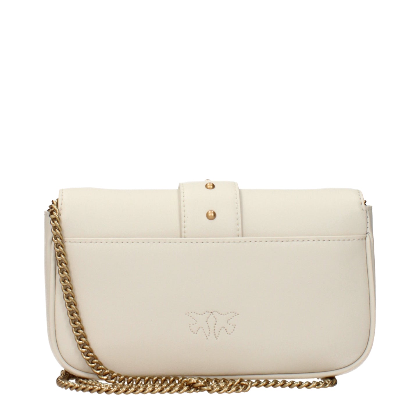 Pinko Crossbody Bags Women Leather White/Ivory