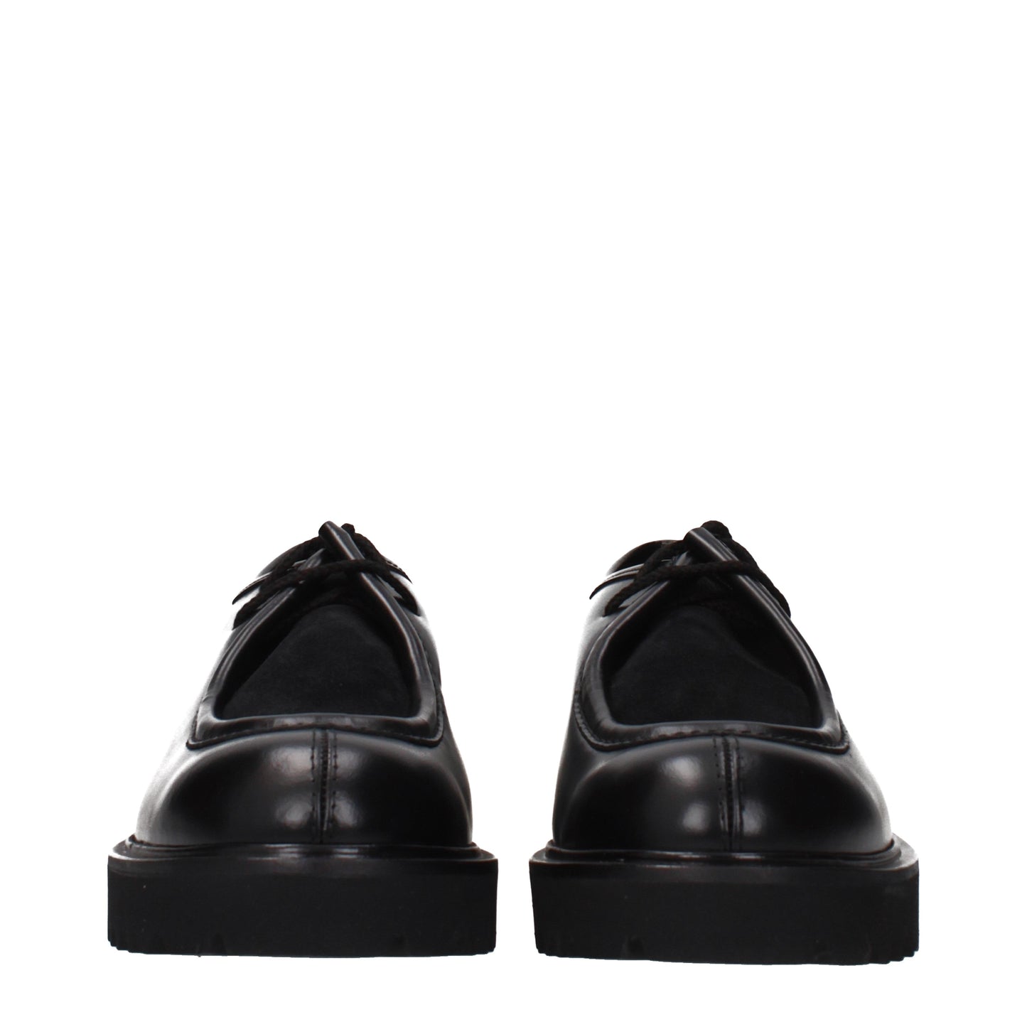 Max Mara Lace up and Monkstrap Women Leather Black