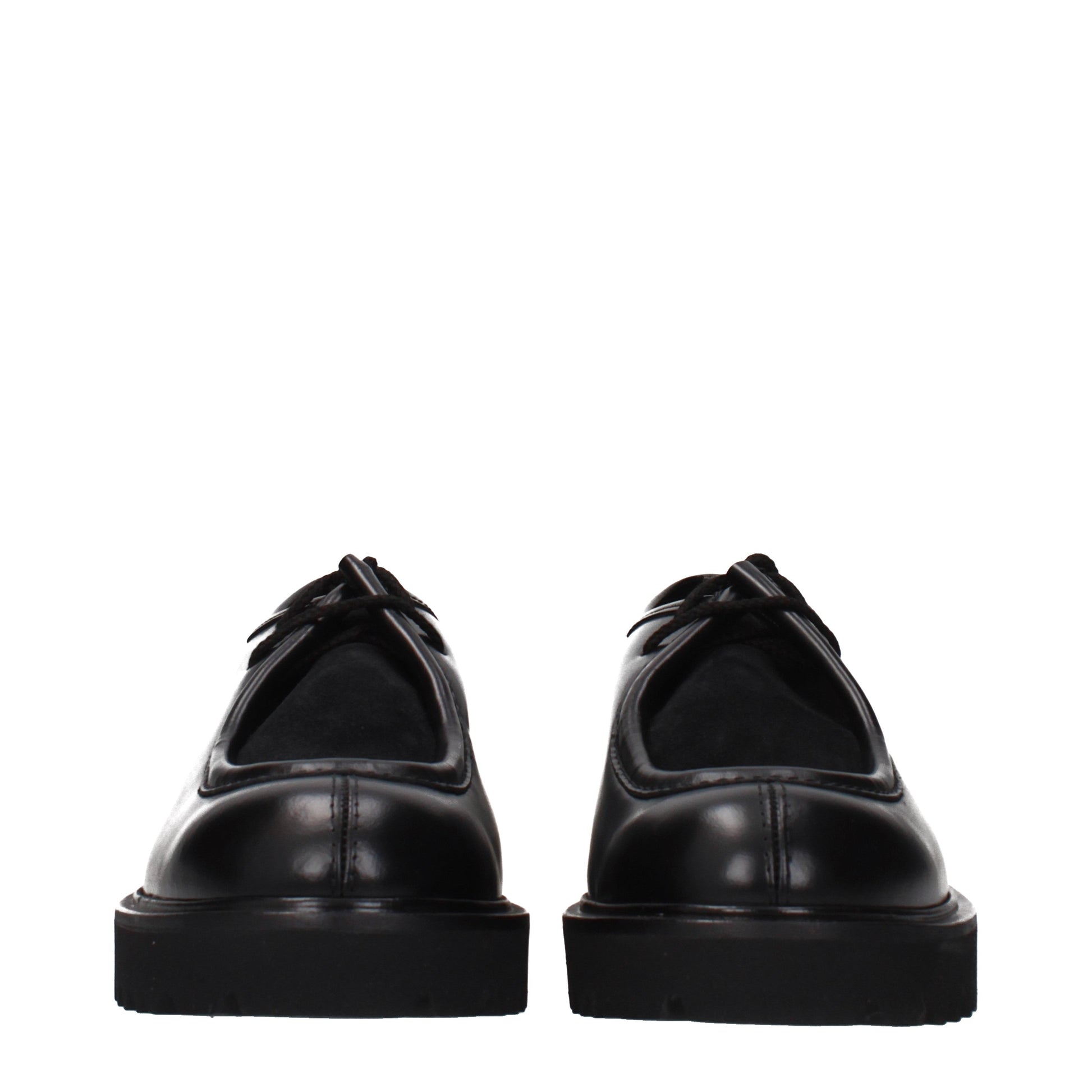 Max Mara Lace up and Monkstrap Women Leather Black