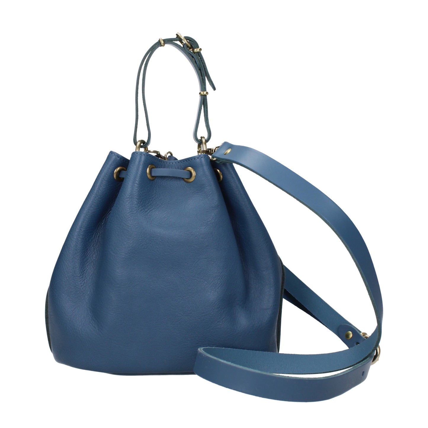 Il Bisonte Handbags Women Leather Blue/Denim
