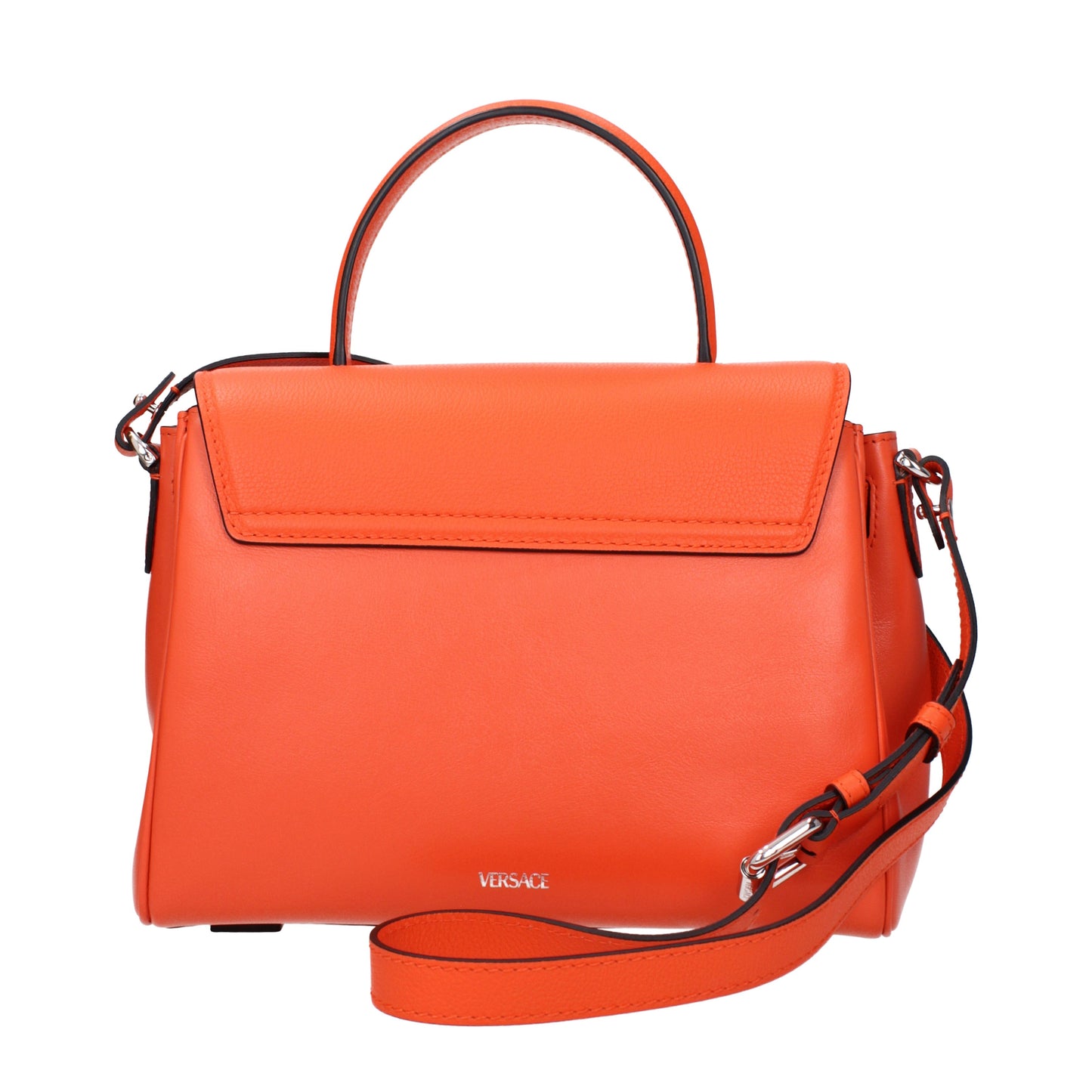 Versace Handbags Women Leather Orange/Spritz