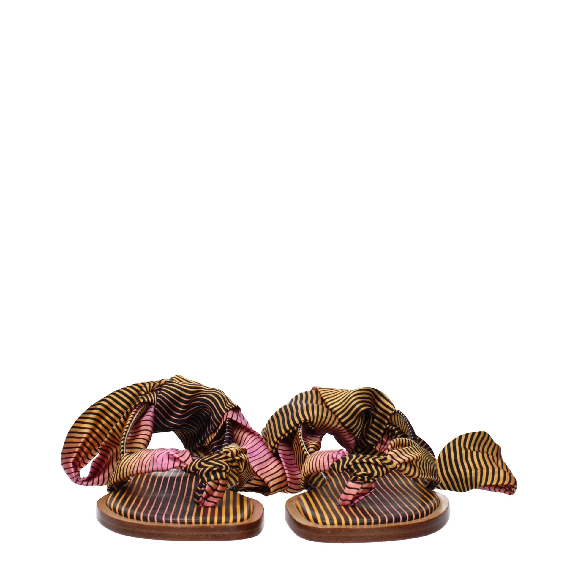 Louboutin Women's Flip Flops Fabric Multicolor