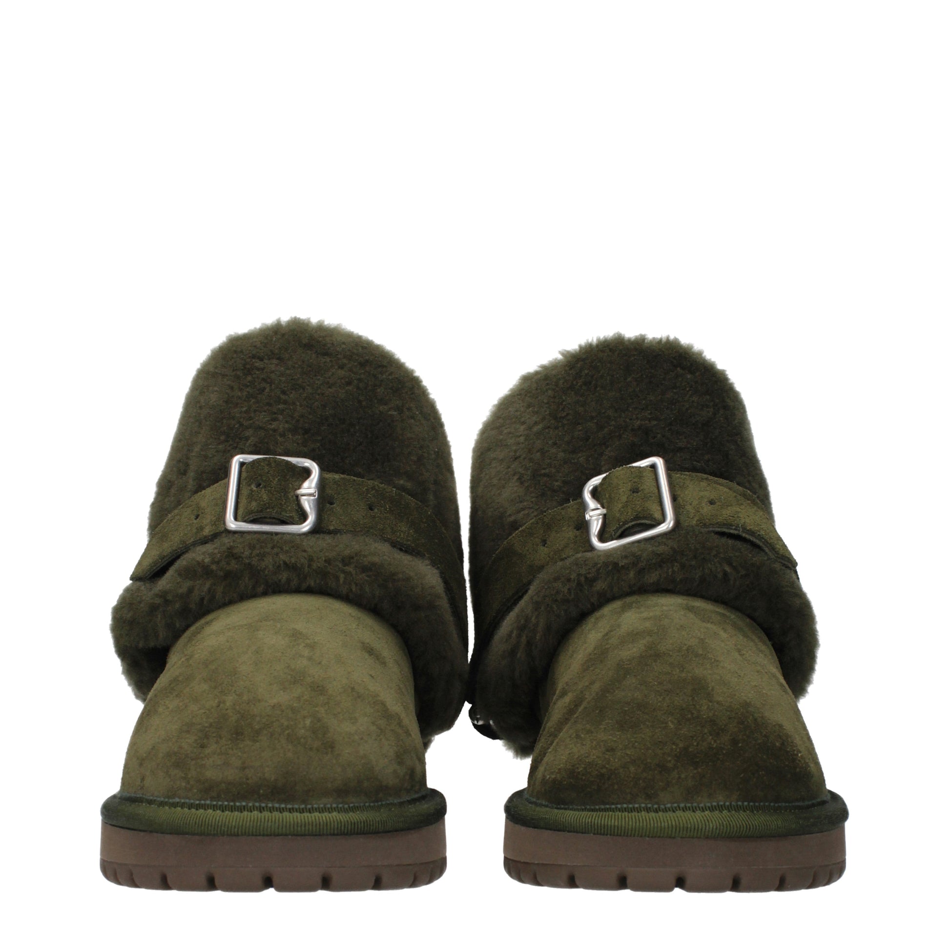 Burberry Ankle Boots Men Suede Green/Lake