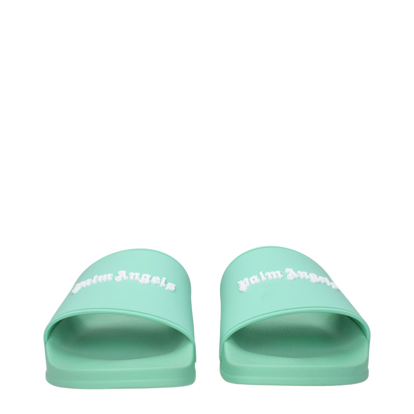 Palm Angels Sandals & Slippers Men Rubber Green/Light Green