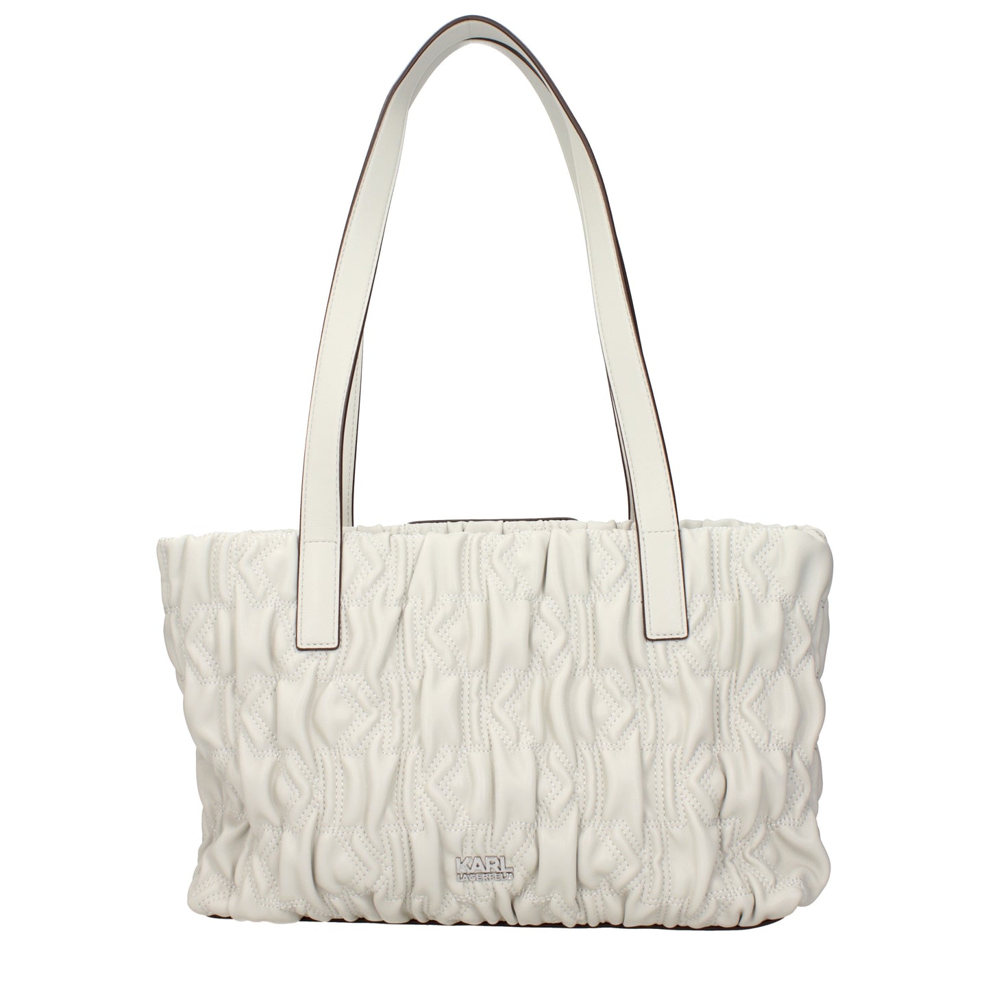 Karl Lagerfeld Shoulder Bags Women Polyester Gray/Cement
