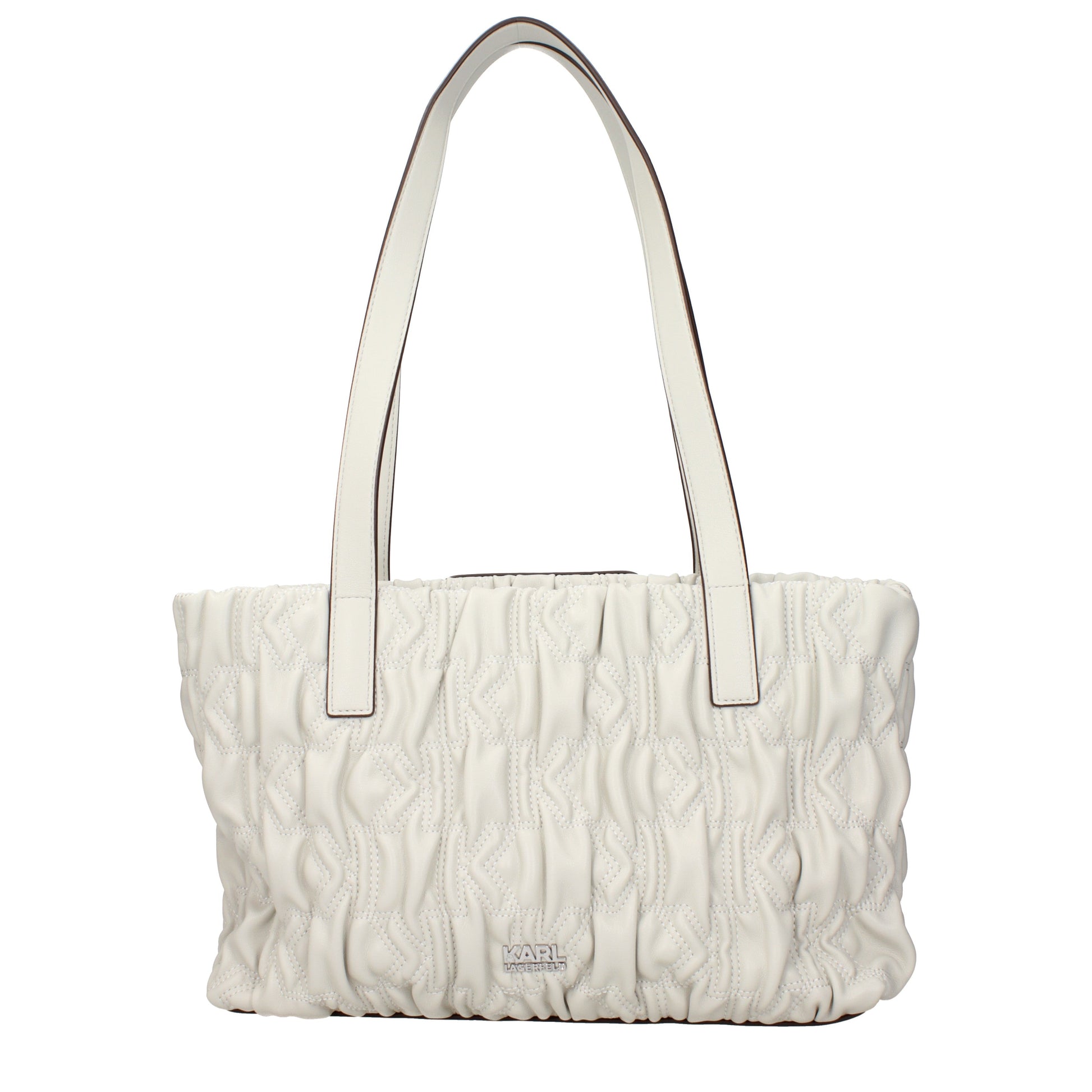 Karl Lagerfeld Shoulder Bags Women Polyester Gray/Cement