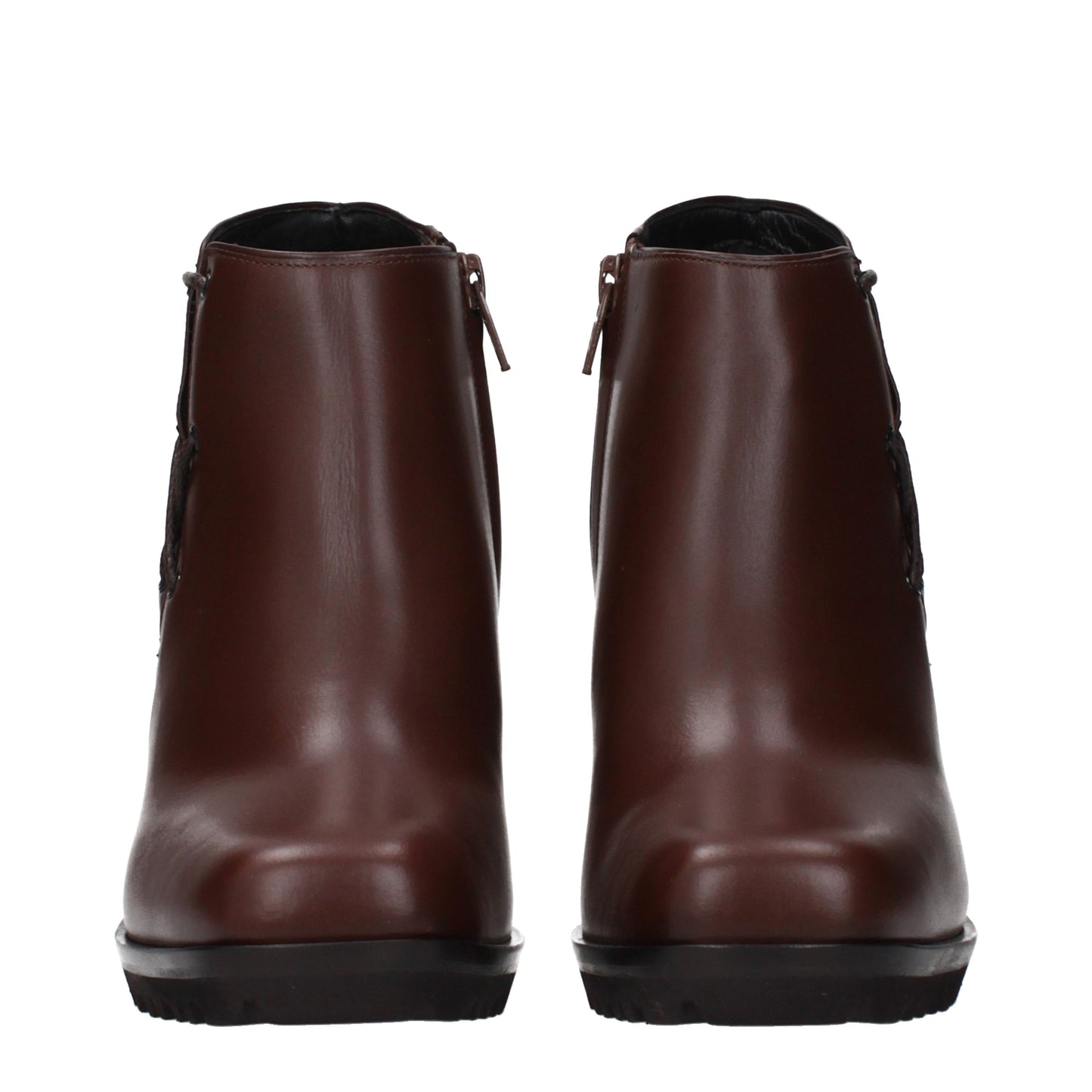 Max Mara Ankle Boots Women Leather Brown/Hickory