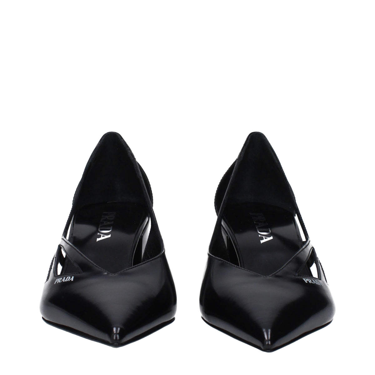 Prada Sandals Women Leather Black