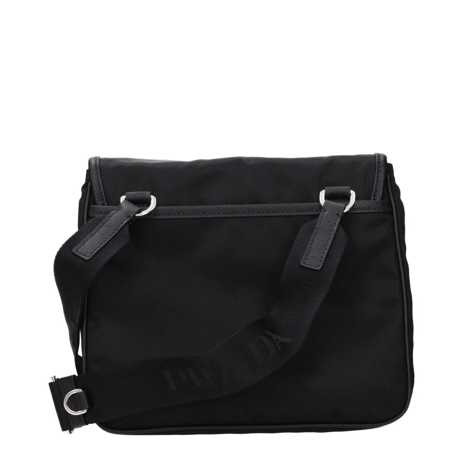 Prada Crossbody Bags Men Fabric  Black