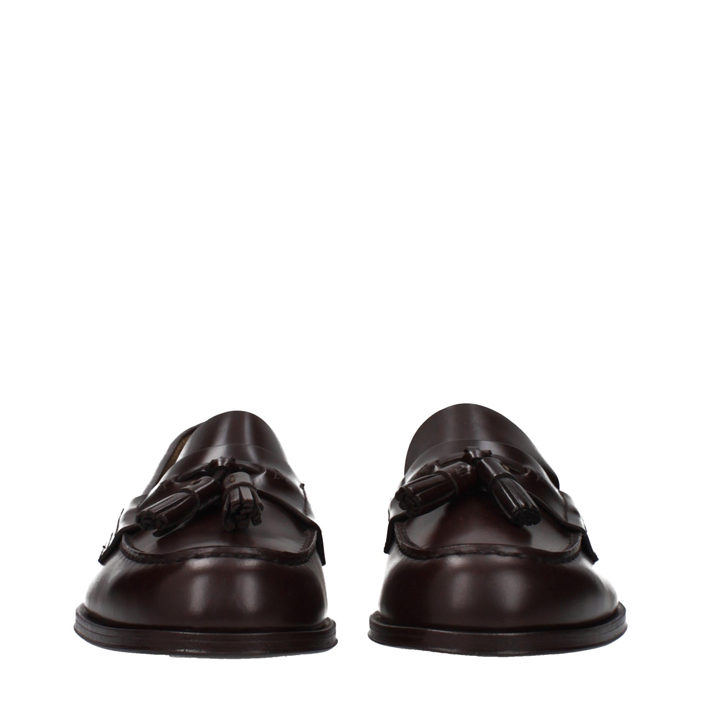 Prada Loafers Men Leather Brown/Burnt