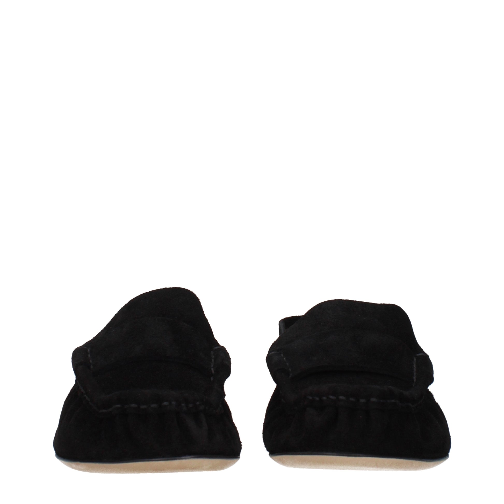 The Row Loafers Women Suede Black