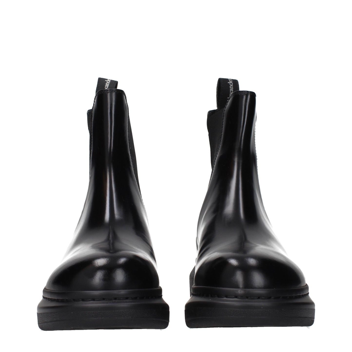 Alexander McQueen Ankle Boots Men Leather Black