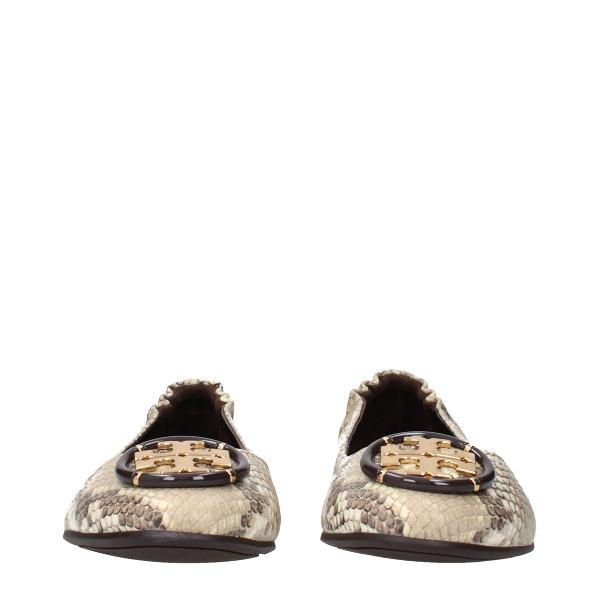 Tory Burch Ballet Flats Women Leather Beige/Desert