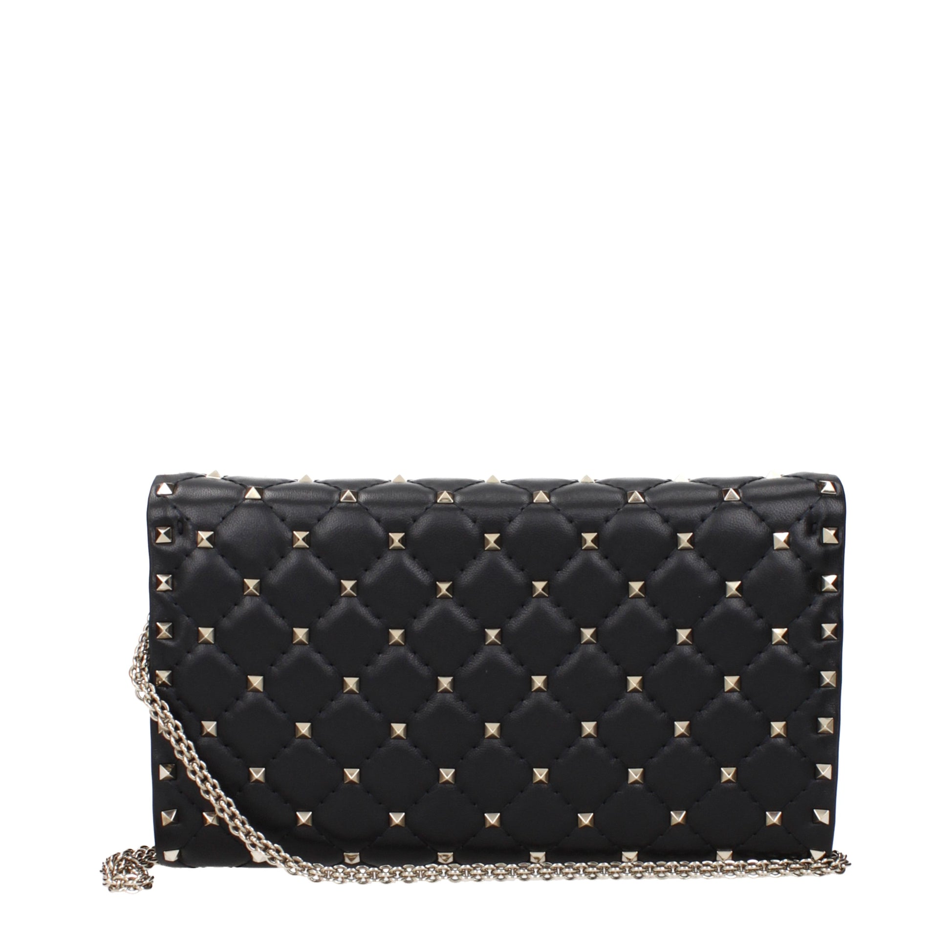 Valentino Garavani Clutches Women Leather Black