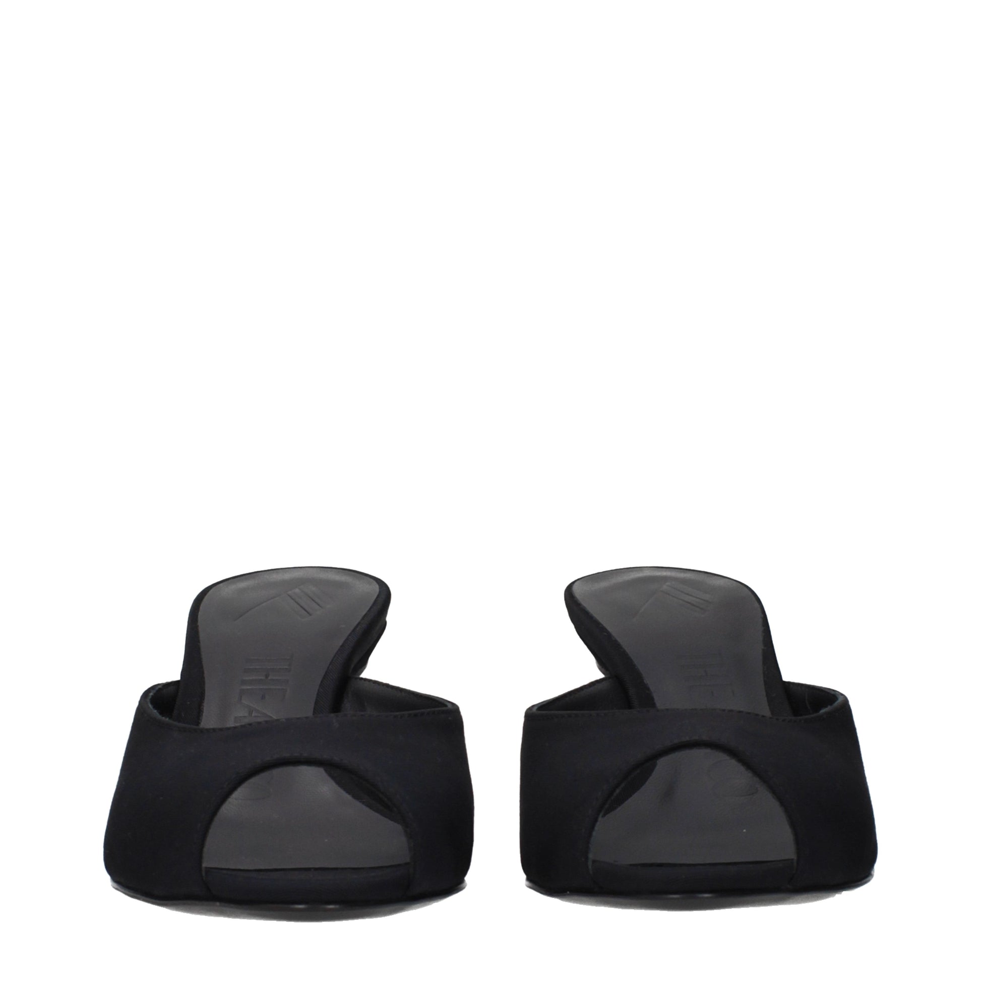 The Attico Sandals Women Fabric  Black