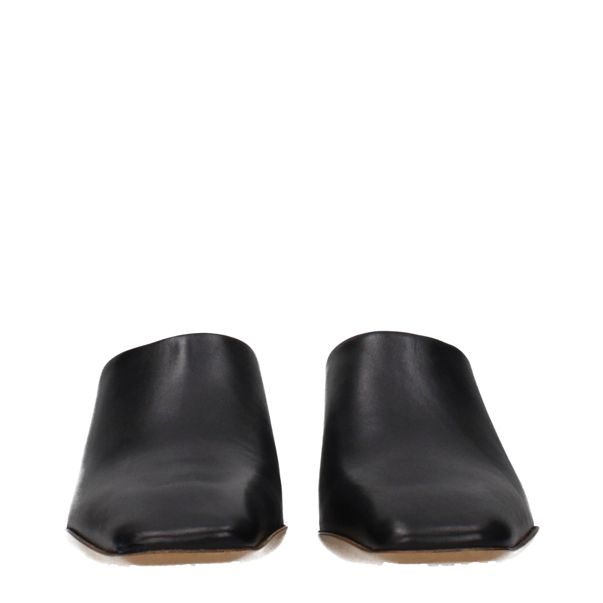 Jil Sander Slippers and Clogs Women Leather Black