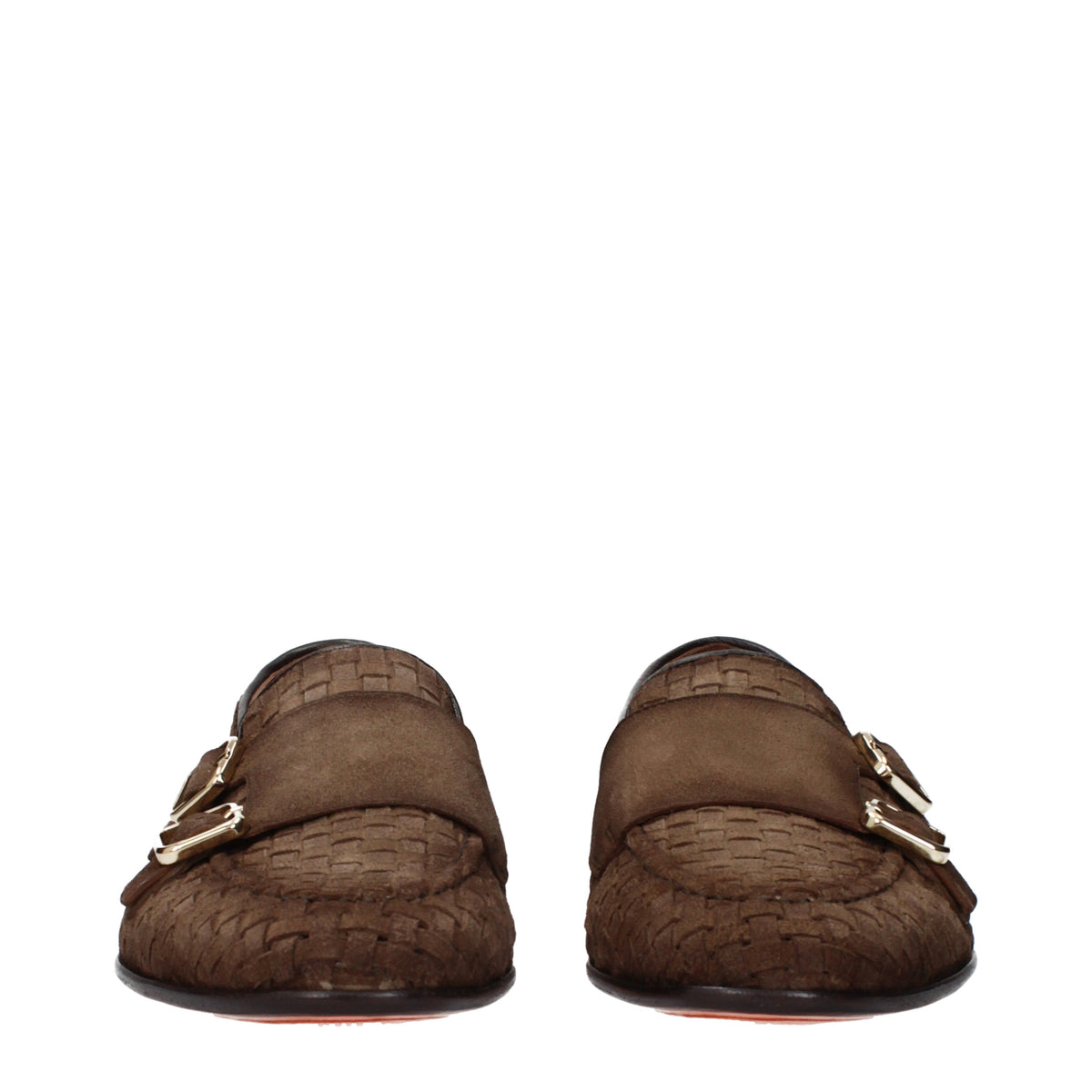Santoni Lace up and Monkstrap Men Suede Brown