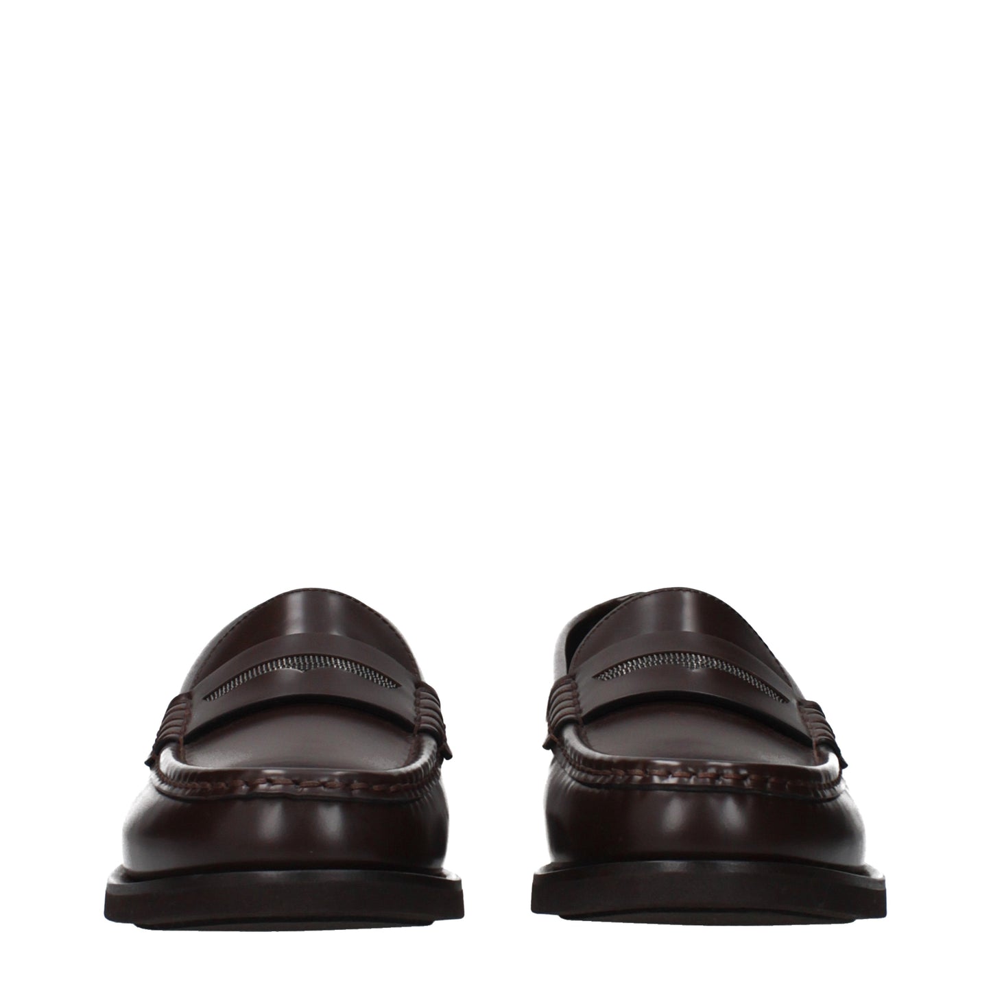 Brunello Cucinelli Loafers Women Leather Brown