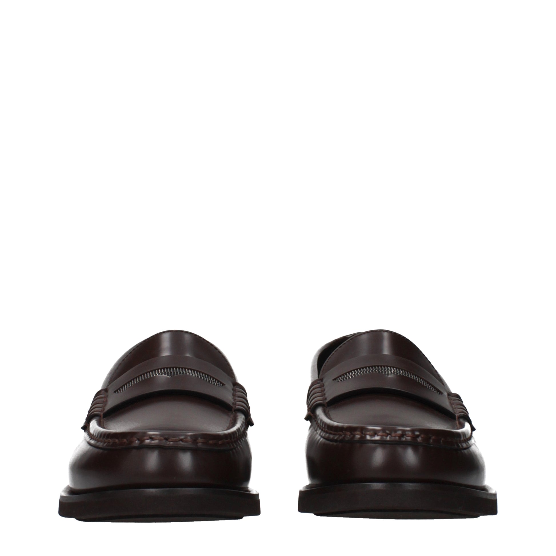 Brunello Cucinelli Loafers Women Leather Brown