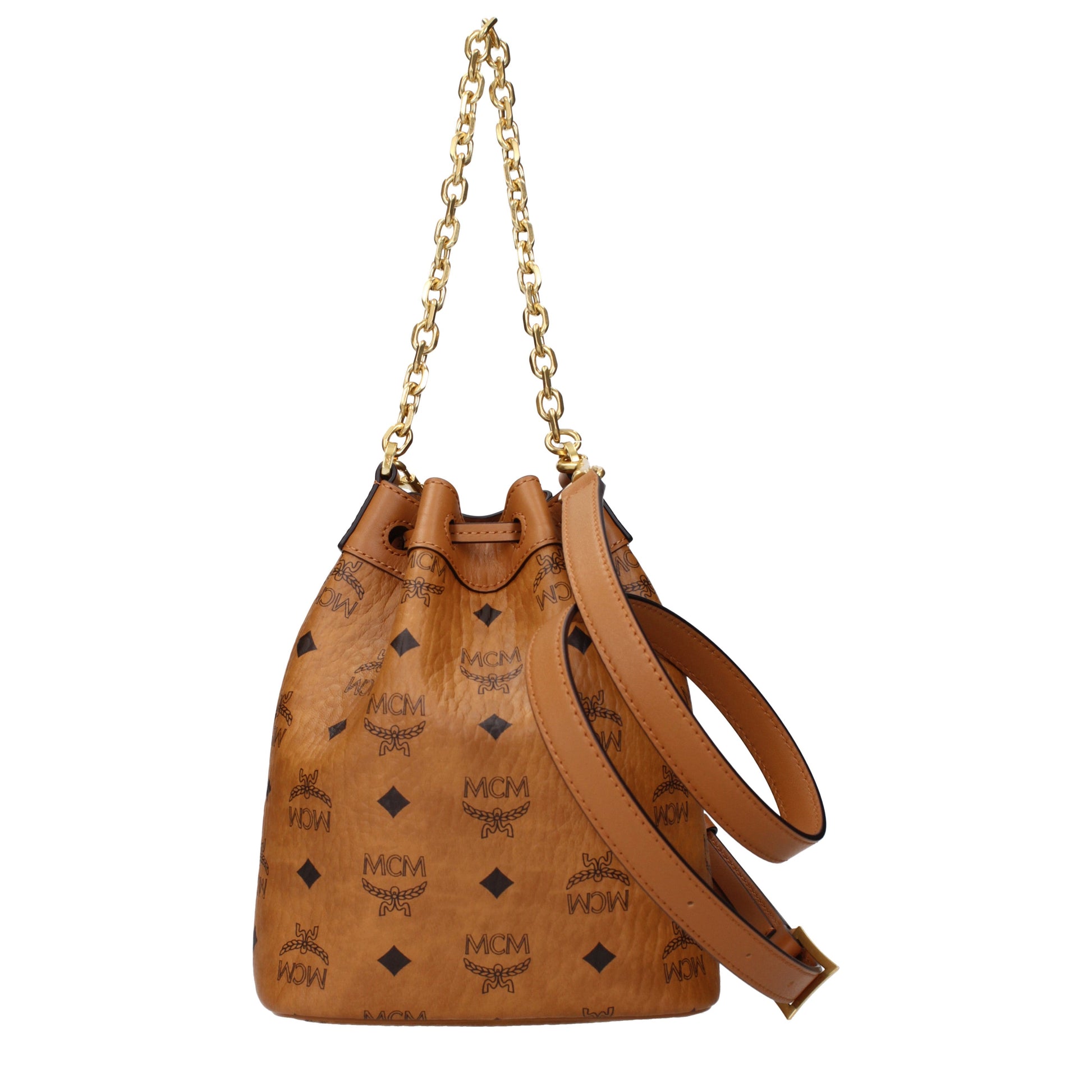 MCM Handbags Women Fabric  Brown/Cognac