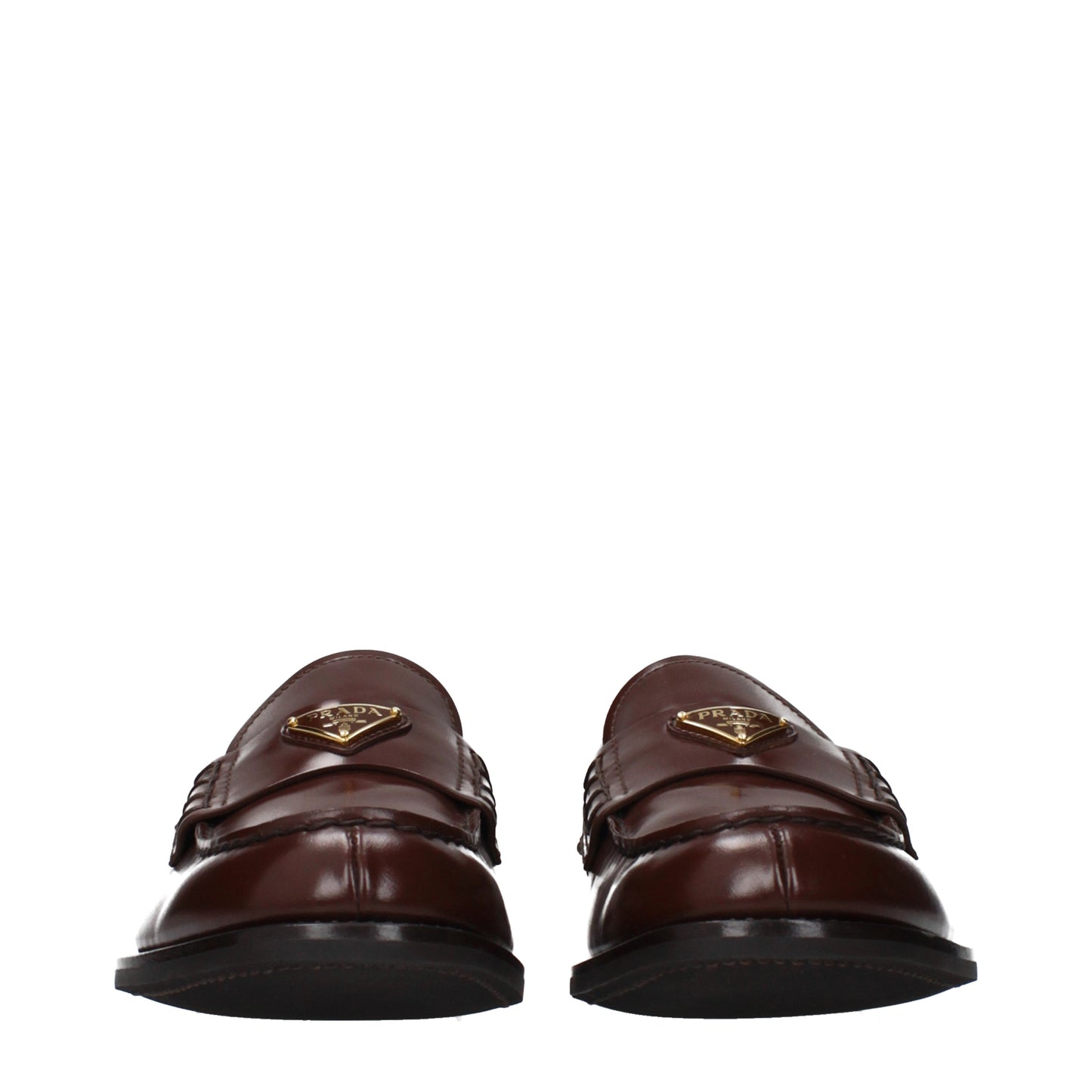 Prada Loafers Men Leather Brown/Burl