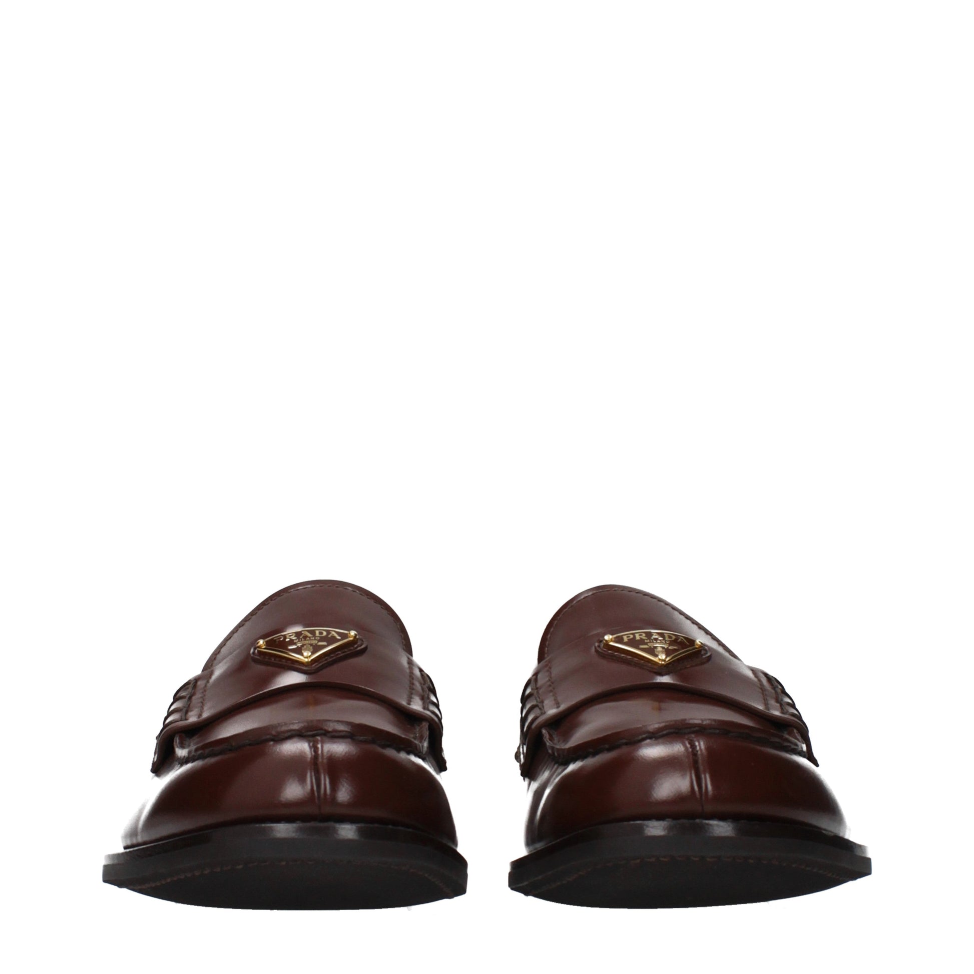 Prada Loafers Men Leather Brown/Burl
