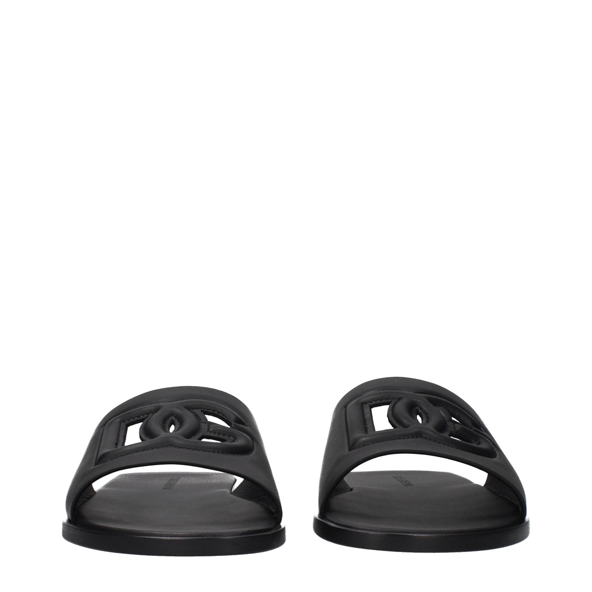 Dolce&Gabbana Slippers and Clogs Men Leather Black