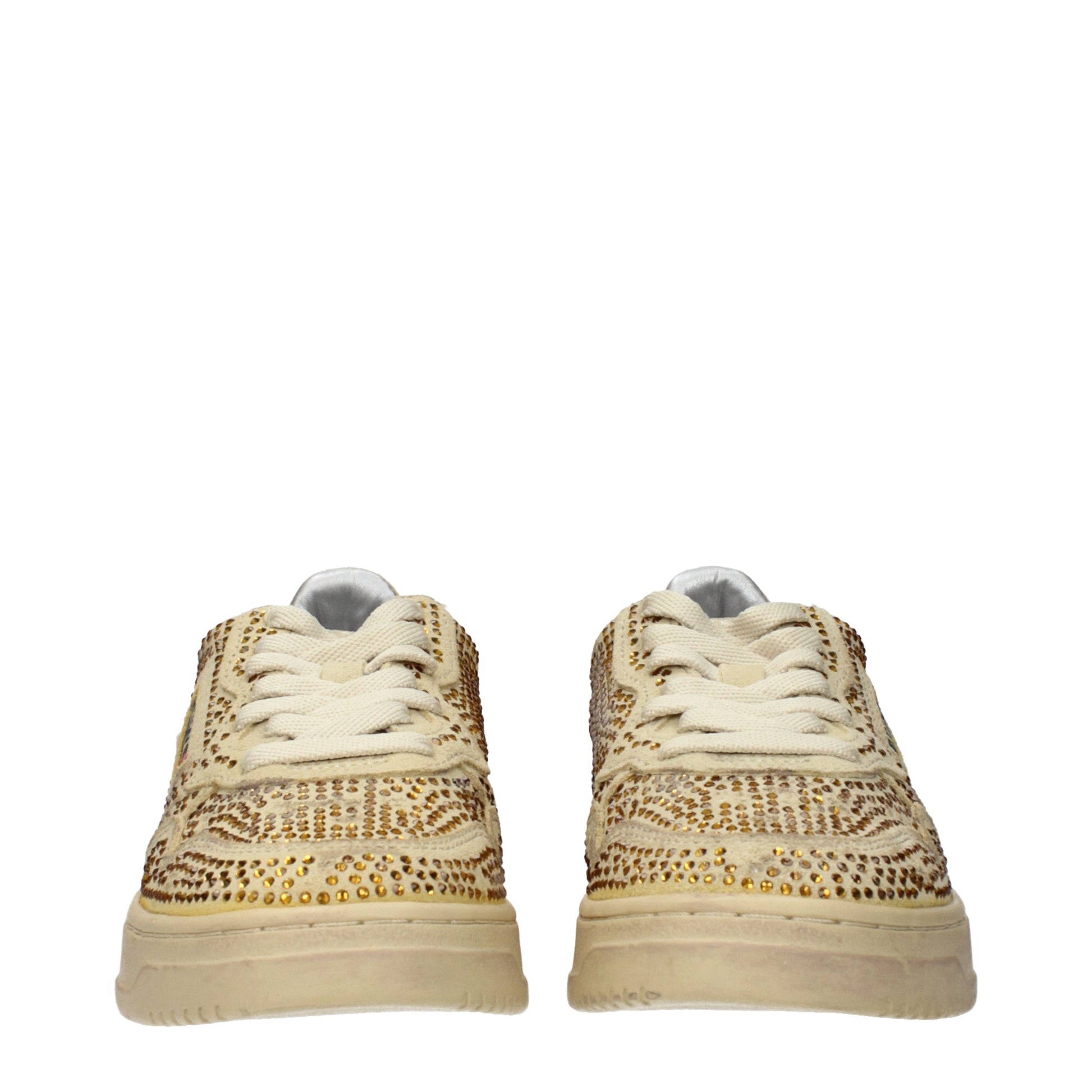 Autry Sneakers Women Suede Beige/Gold