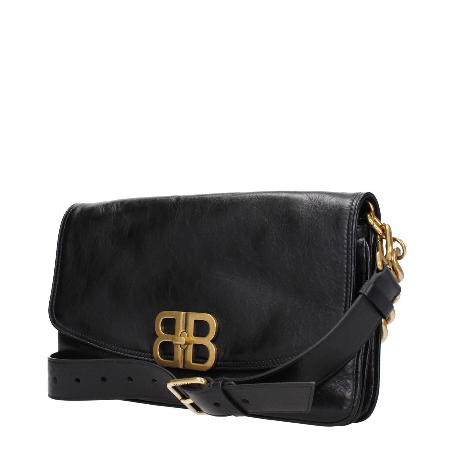 Balenciaga Shoulder Bags Women Leather Black