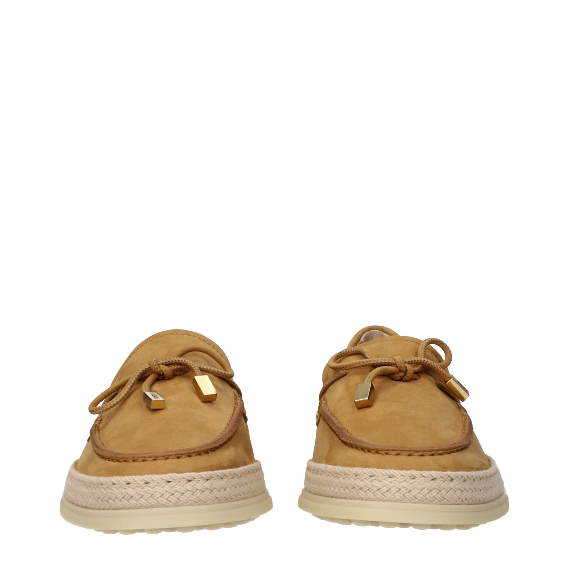 Tod's Loafers Women Suede Brown/Camel
