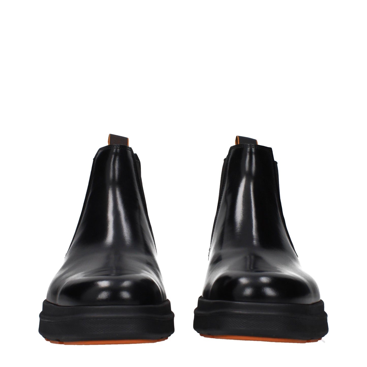 Santoni Ankle Boots Men Leather Black