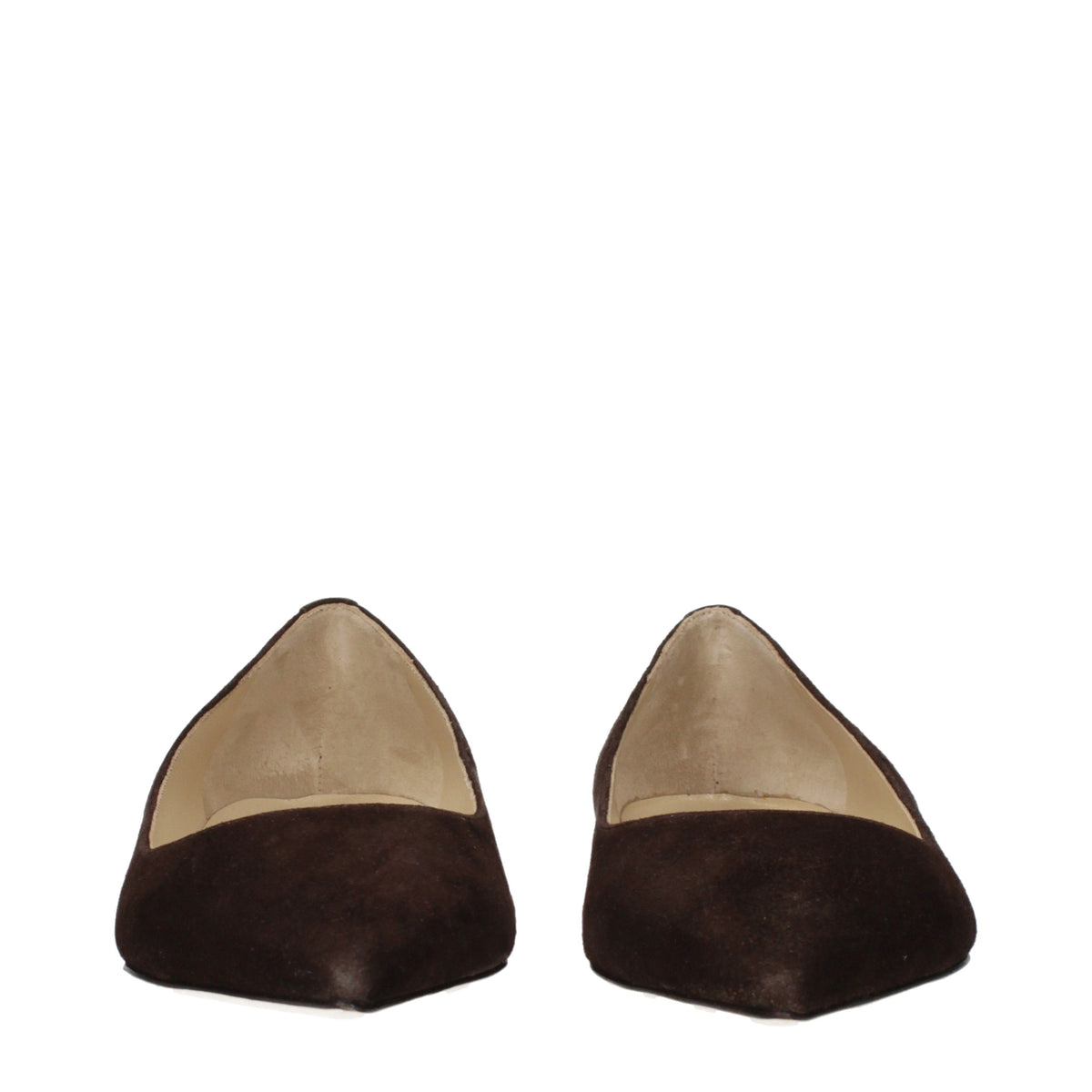 Jimmy Choo Ballet Flats Women Suede Brown/Chocolate