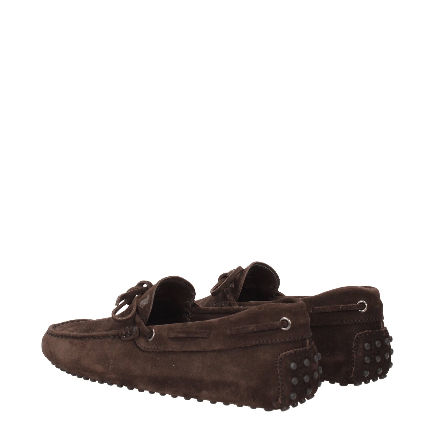 Tod's Men's Loafers in Suede Brown/Dark Brown