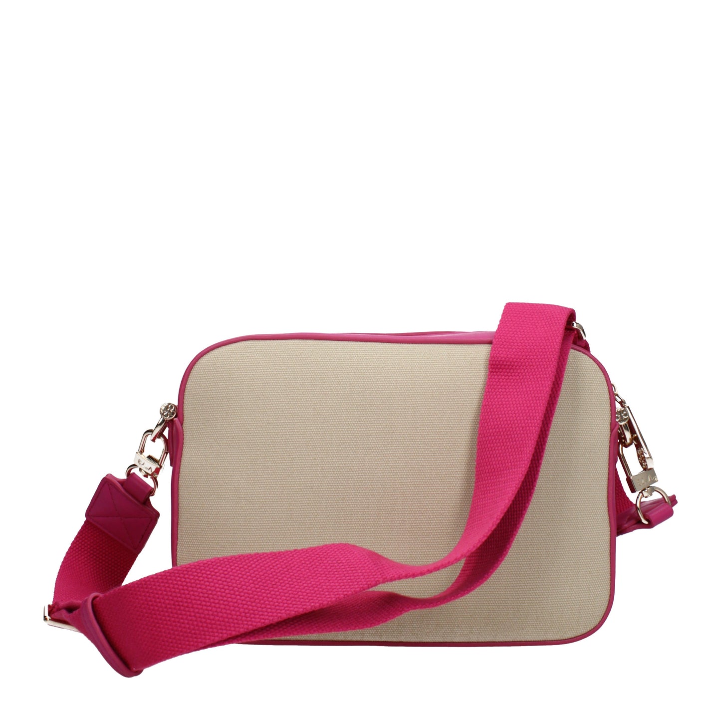 V°73 Crossbody Bags Women Polyester Beige/Fuchsia