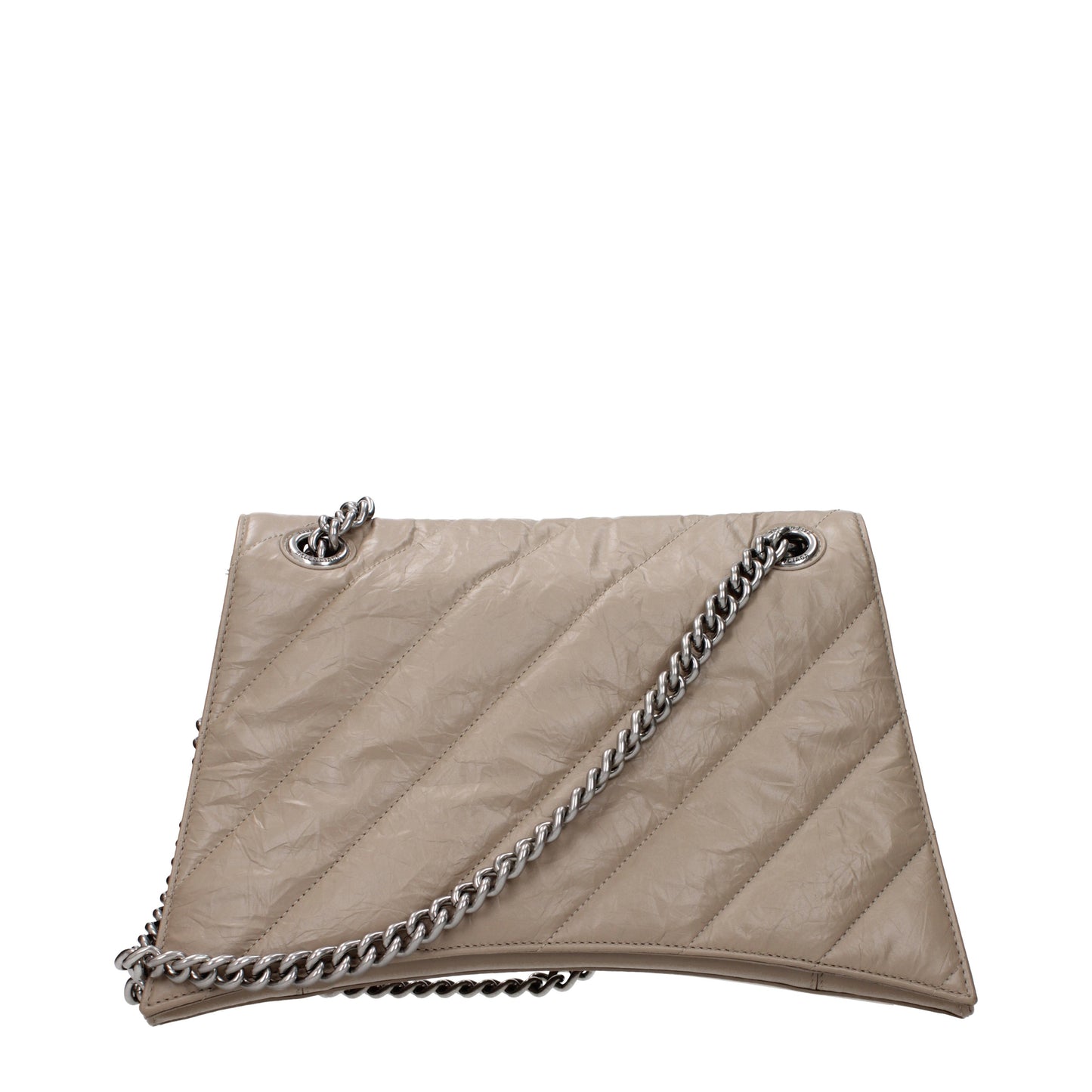 Balenciaga Shoulder Bags Women Leather Beige