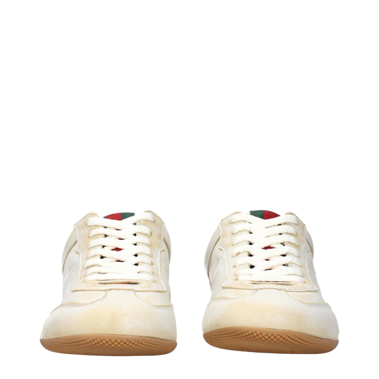 Gucci Sneakers Women Leather Beige/Ivory