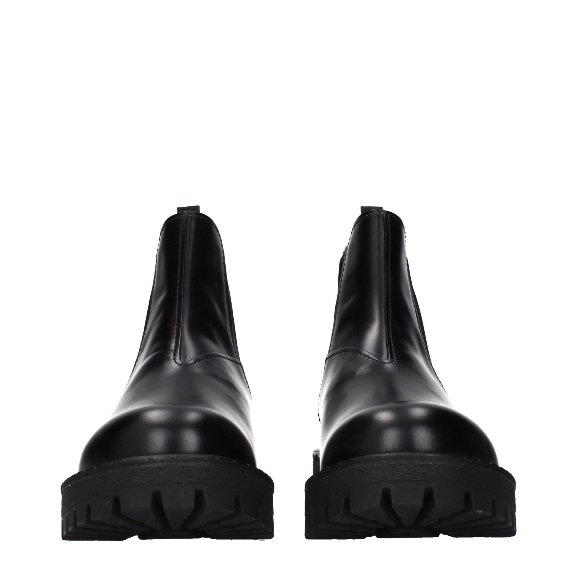 Prada Ankle Boots Men Leather Black