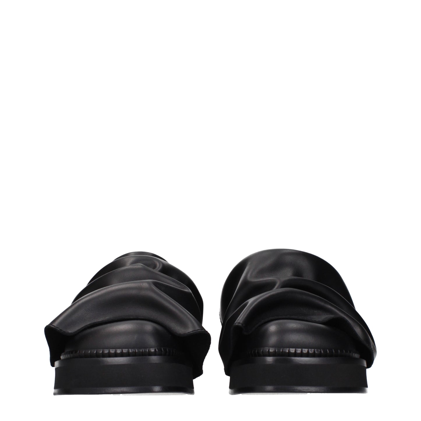 The Attico Slippers and Clogs Women Leather Black