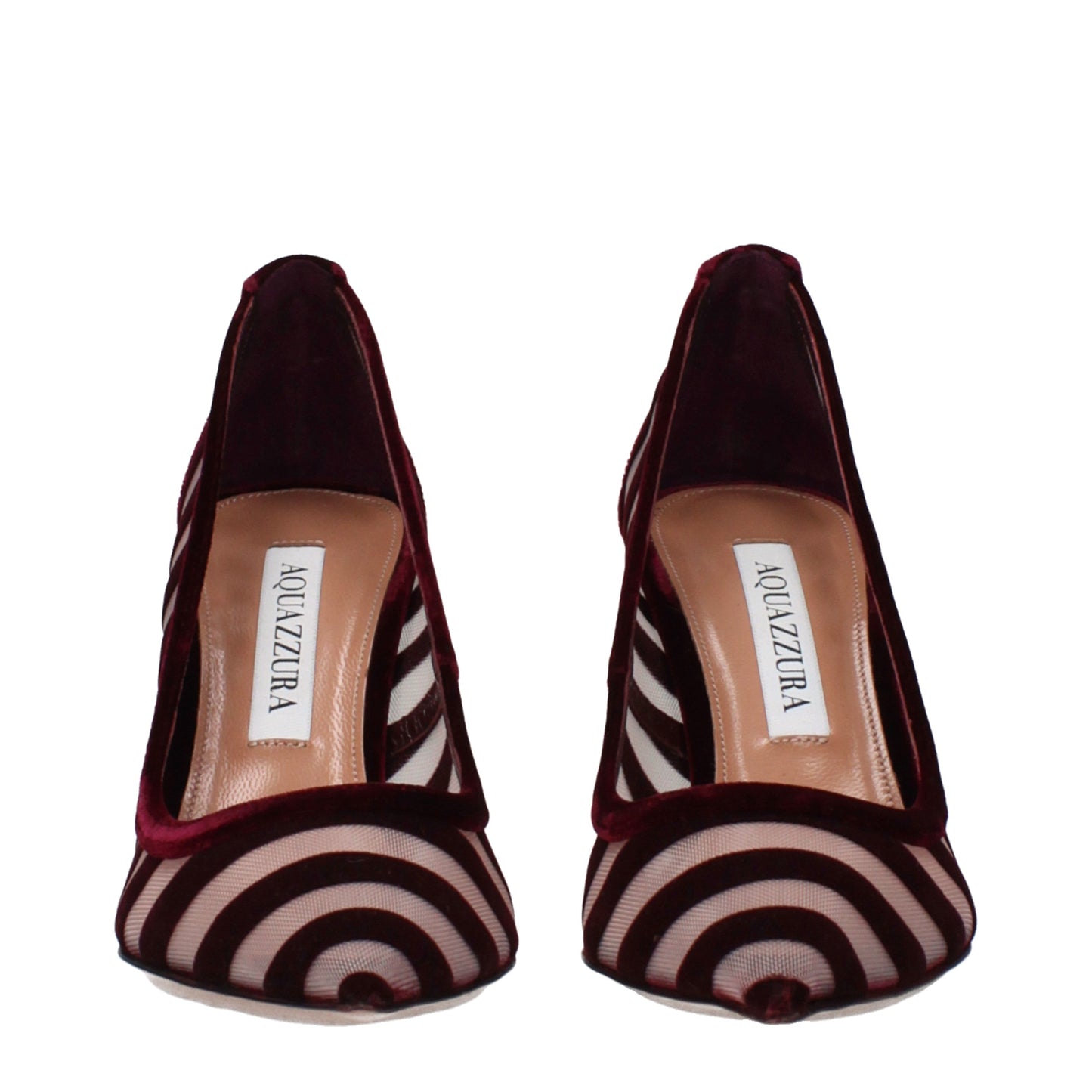 Aquazzura Pumps Women Velvet Transparent/Merlot