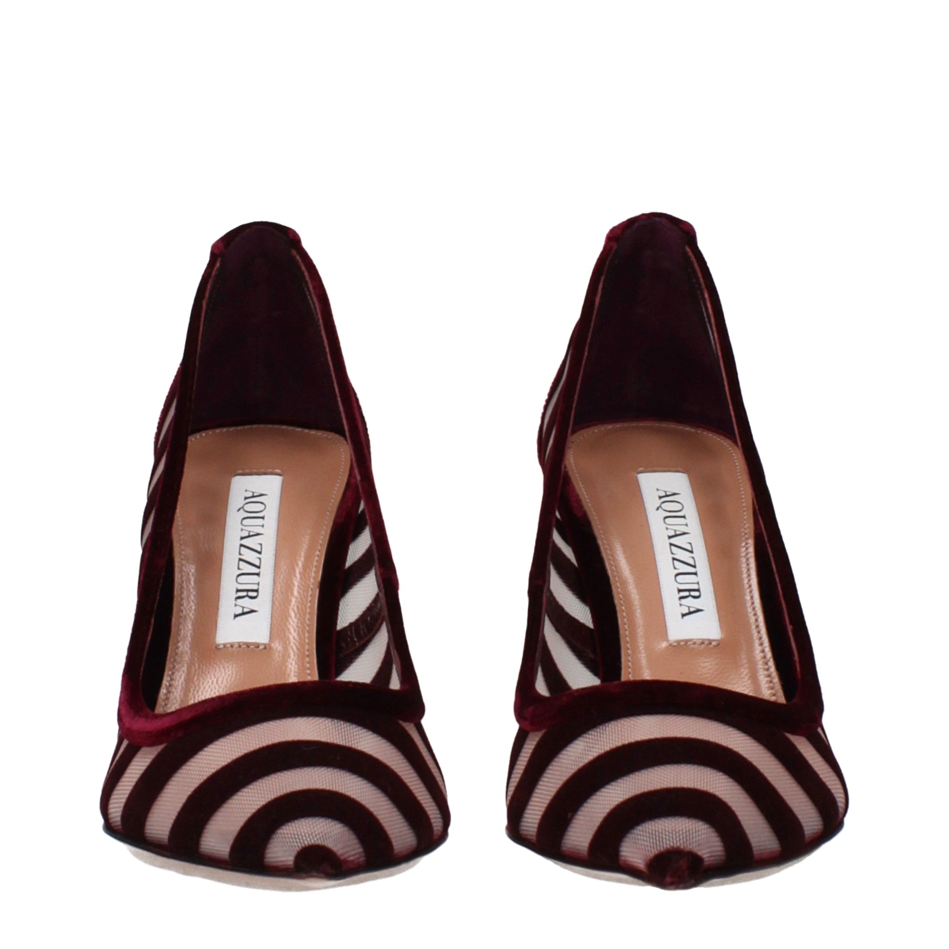 Aquazzura Pumps Women Velvet Transparent/Merlot