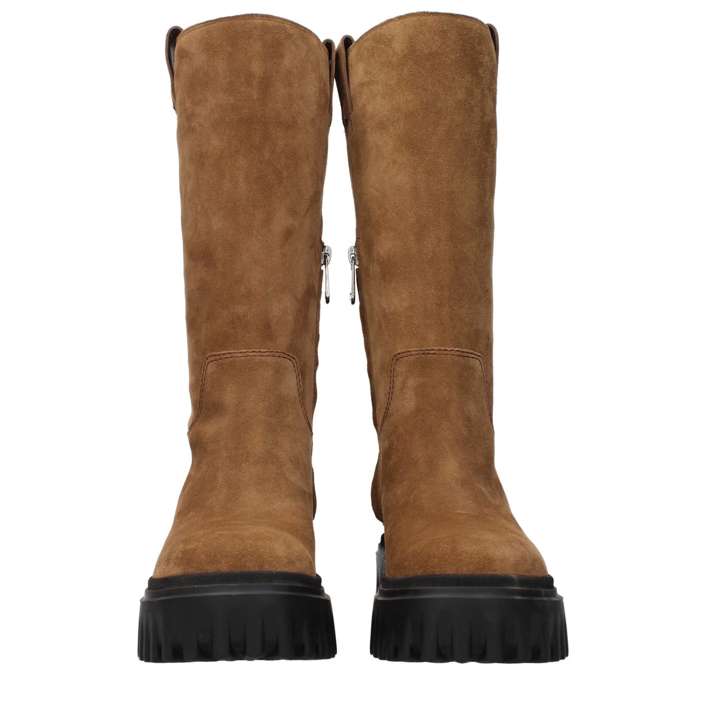 Hogan Boots Women Suede Brown