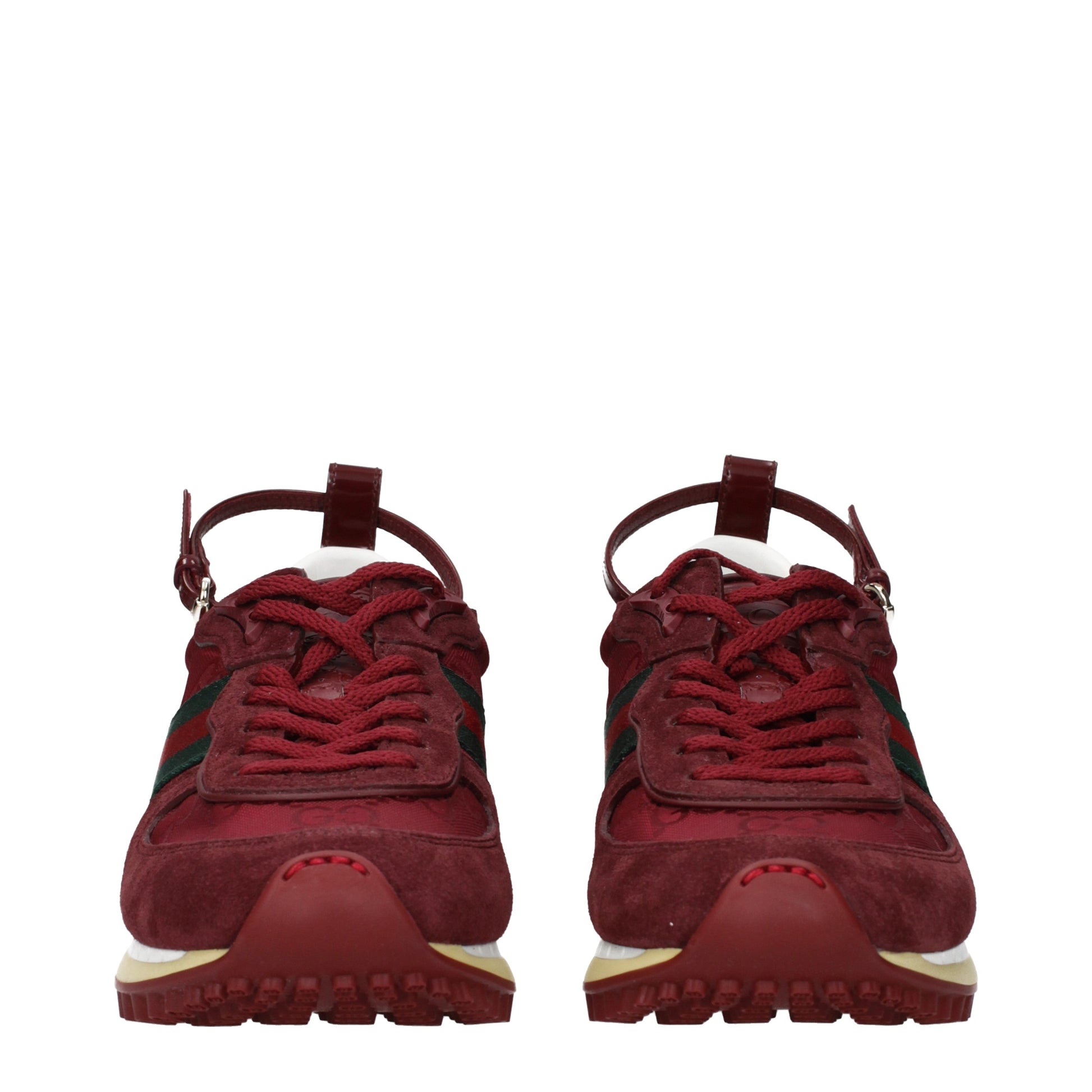 Gucci Sneakers Women Fabric  Red